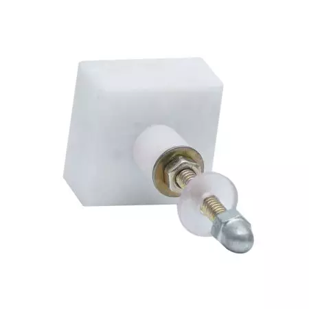 White and Golden Dandelion Stone Decorative Knobs for Dresser